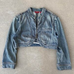 Guess Light Blue Washed Denim Jacket